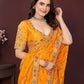 Ai Fashion Yellow Georgette Digital Print Party Wear Saree