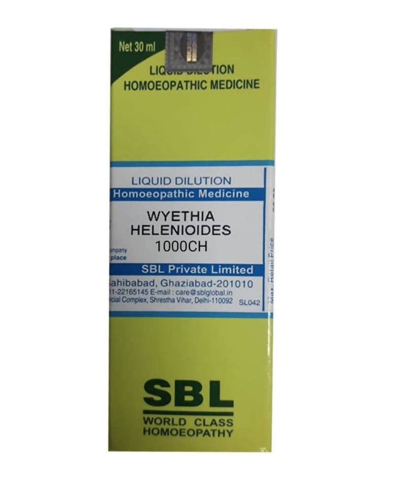 SBL Homeopathy Wyethia Helenioides Dilution | Swadesiicart