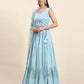Blue Pure Viscose Georgette Sequence Embroidery work Lehenga Choli with Dupatta - Aakriti