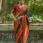 Vishnu Weaves Women's Bt-Green Pashmina Silk Thread Woven Saree with Blouse - Swadesiicart