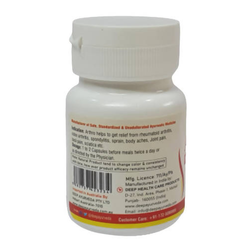 Deep Ayurveda Arthro 500mg Veg Capsules - Swadesiicart
