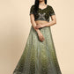 Green Fancy Net Sequence Embroidered Lehenga Choli with Dupatta - Dhara | Swadesiicart