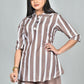 Morchari Digital Print Semi Muslin Co-Ord Set Top & Trouser-Multicolor - Swadesiicart