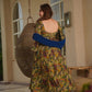 Aayaa Multi Cotton Silk Designer Full Flaired Printed Kurta Set with Dupatta