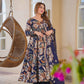Aayaa Multi Cotton Silk Designer Full Flaired Printed Kurta Set with Dupatta