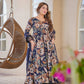 Aayaa Multi Cotton Silk Designer Full Flaired Printed Kurta Set with Dupatta