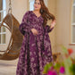 Aayaa Multi Cotton Silk Designer Full Flaired Printed Kurta Set with Dupatta