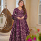 Aayaa Multi Cotton Silk Designer Full Flaired Printed Kurta Set with Dupatta