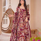 Aayaa Multi Cotton Silk Designer Full Flaired Printed Kurta Set with Dupatta