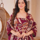 Aayaa Multi Cotton Silk Designer Full Flaired Printed Kurta Set with Dupatta