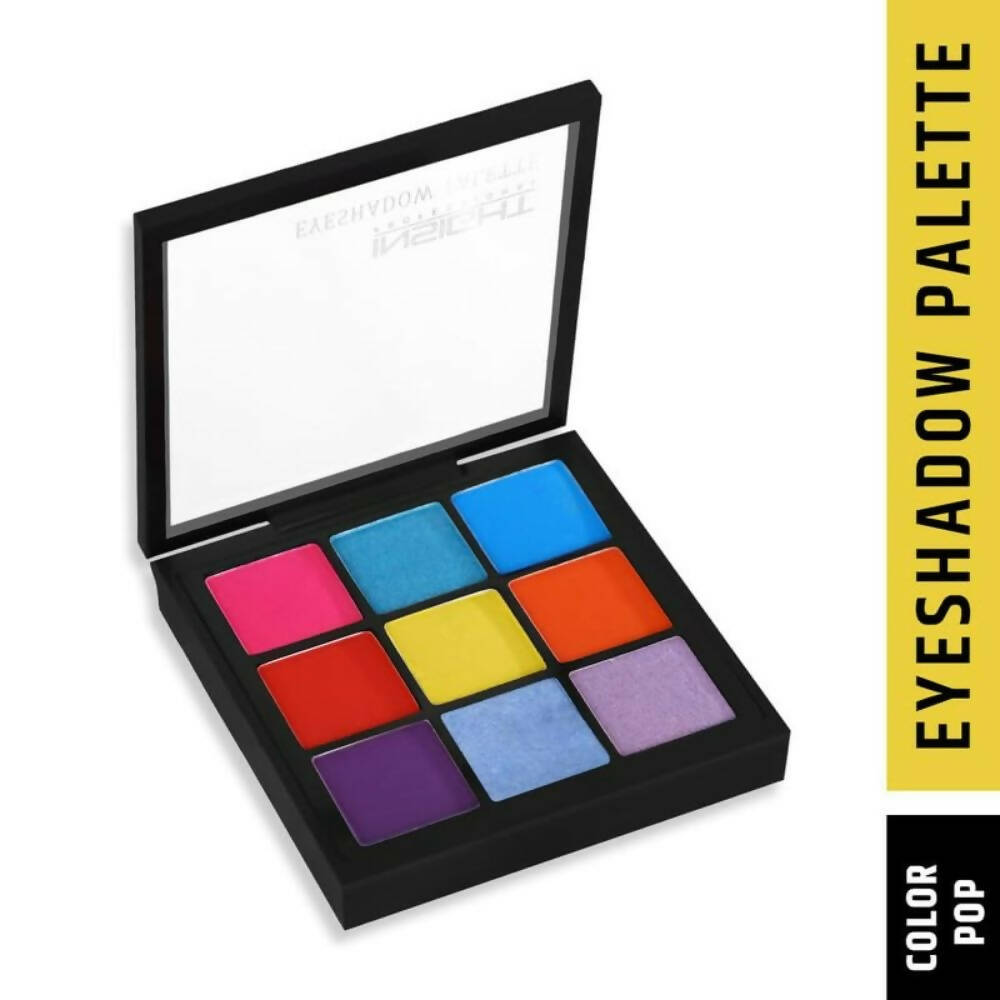 Insight Cosmetics 9 Color Eyeshadow Pallate - Color Pop - Swadesiicart