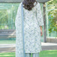 BulBul Fashionista Cotton Floral Blue Kurta Set with Dupatta - Swadesiicart