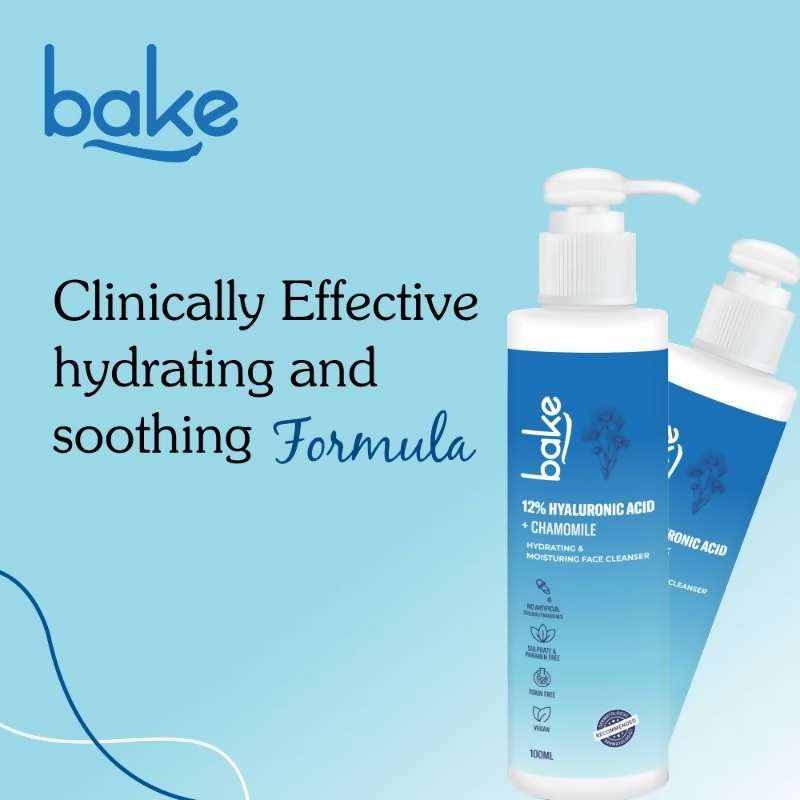 Bake 12% Hyaluronic Acid Face Cleanser | Swadesiicart