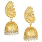 Joban Fashion Women Matte Gold Brass Jhumka | Swadesiicart