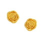 Golden Rose Earrings - Ruby Raang | Swadesiicart