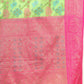 Lorenvalley Fashion Green Cotton Woven Design Zari Meenakari Weaving Saree - Swadesiicart