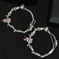 VOJ Set of 2 Traditional Peacock Shaped Designer Anklet - Swadesiicart