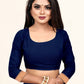 Vedant Vastram Litchi Silk Designer Banarasi Saree - Navy | Swadesiicart
