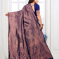 Vedant Vastram Litchi Silk Designer Banarasi Saree - Navy | Swadesiicart
