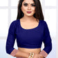 Vedant Vastram Litchi Silk Designer Banarasi Saree - Navy | Swadesiicart
