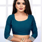 Vedant Vastram Litchi Silk Designer Banarasi Saree - Rama | Swadesiicart