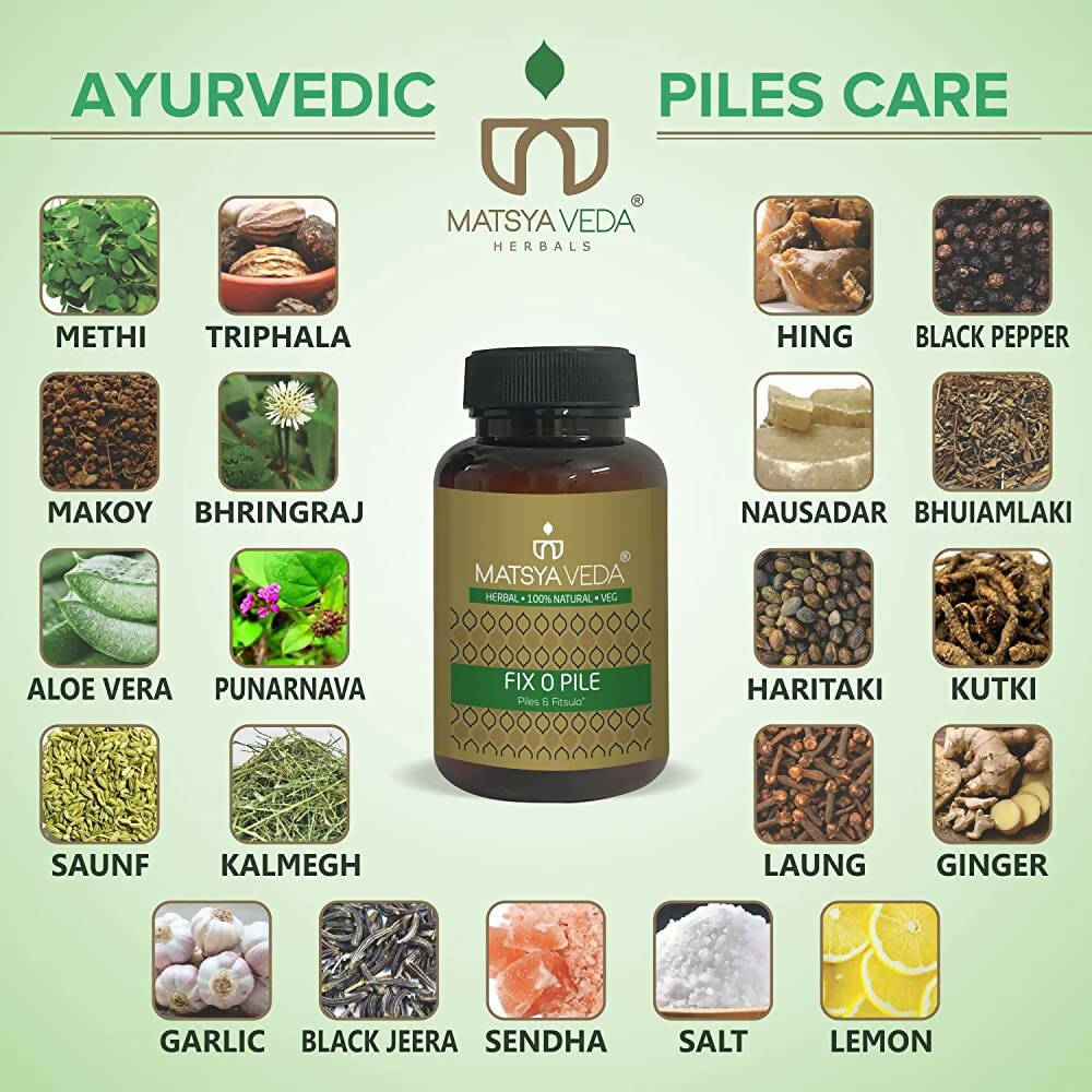 Matsya Veda Fix O Pile Capsules - Swadesiicart