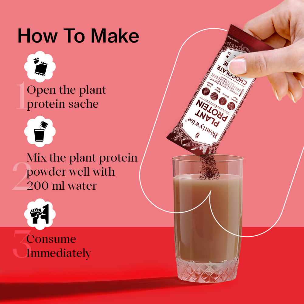 Beautywise Plant Protein Powder - Chocolate Ganache | Swadesiicart
