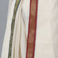 Indian Clothing Ramraj Cotton Mens Pure Cotton 5 Khan Jari 9 + 5 Kora Panchakacham Dhoti With Angavastram Set | Swadesiicart