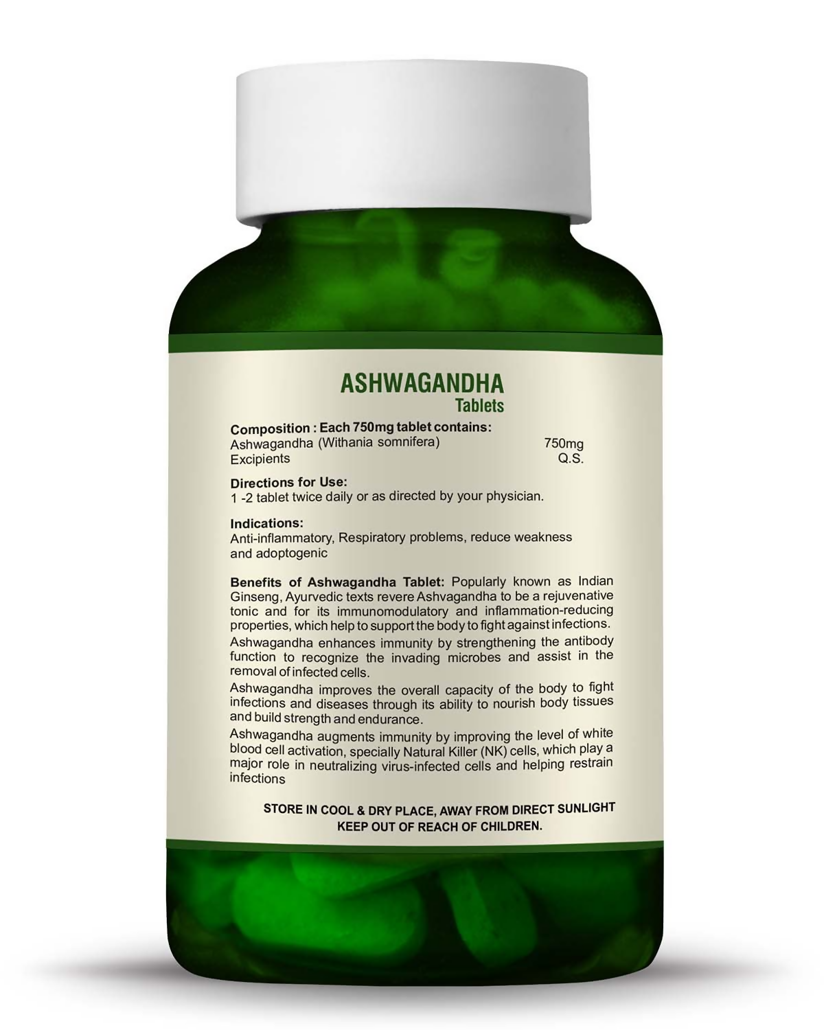 Bio Resurge Life Ashwagandha Tablets - Swadesiicart