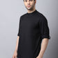 Even Apparels Black Pure Cotton Men's Kurta With Side Placket | Swadesiicart