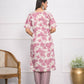 Festive Wear Ethnic Pink chanderi Stitched Suit With Dupatta - Anbazaar - Swadesiicart