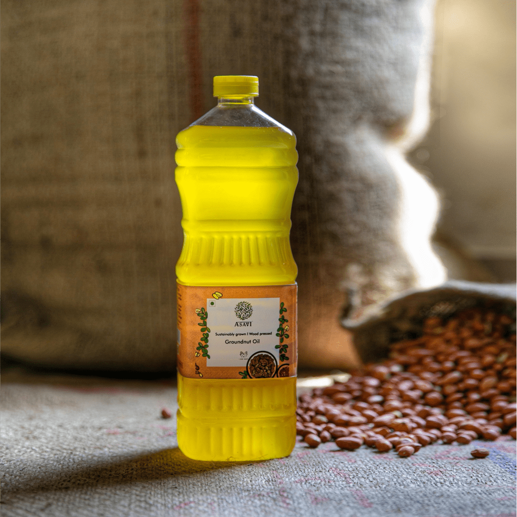 Asavi Cold Pressed Groundnut Oil - Swadesiicart