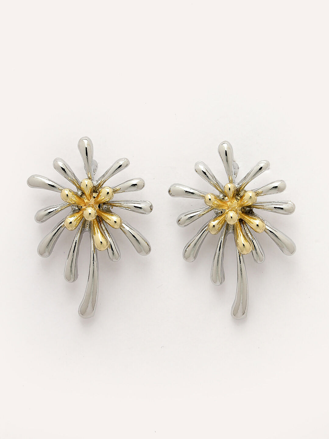 NVR Women Silver-Plated Drop Earrings | Swadesiicart
