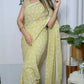 Vamsee Patangiyu Yellow Georgette Saree - Swadesiicart