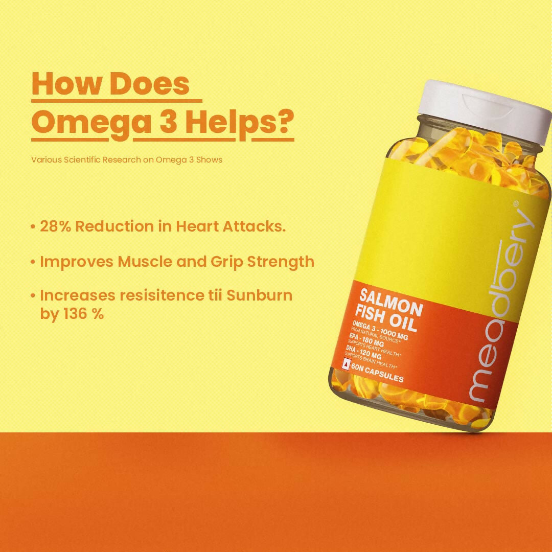 Meadbery Salmon Fish Oil Capsules - Swadesiicart