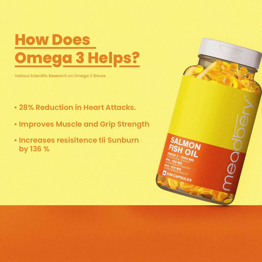 Meadbery Salmon Fish Oil Capsules - Swadesiicart