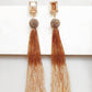 Bling Accessories Swarovski Golden Shadow Earrings | Swadesiicart