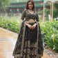 Lorenvalley Mahendi Rangoli Silk Heavy Sequins & Thread Embroidered work Lehenga Choli | Swadesiicart
