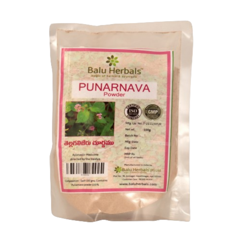 Balu Herbals Punarnava (Tella Galigeru) Powder - Balu Herbals