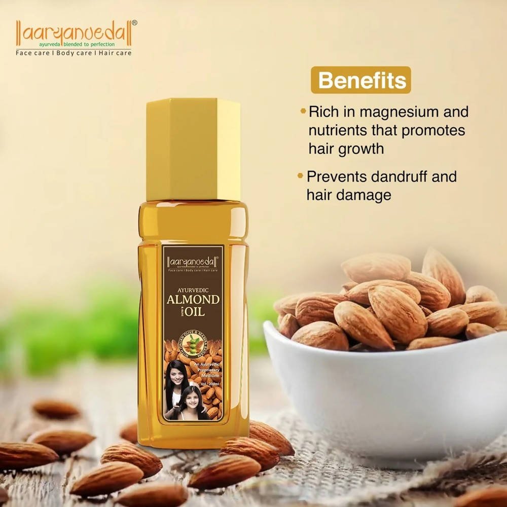 Aaryanveda Ayurvedic Almond Oil - Limited Time Offer - Swadesiicart