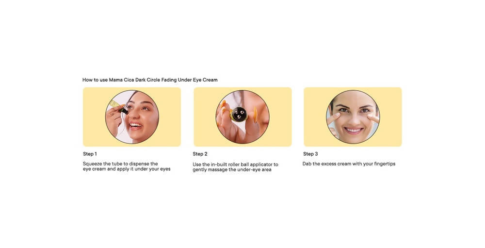 Quench Mama Cica Dark Circle Fading Under Eye Cream - Korean Skincare | Swadesiicart