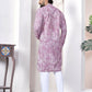 Anaita Purple Digital Printed Work Cotton Straight Kurta