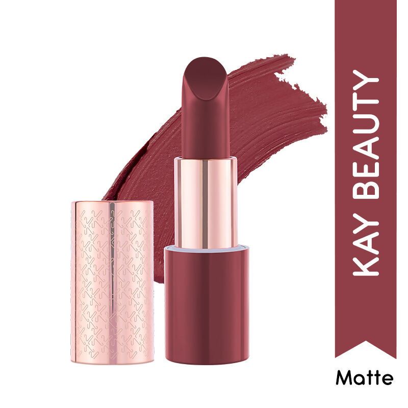Kay Beauty By Katrina Kaif Matte Drama Long Stay Lipstick - Wrap Up | Swadesiicart