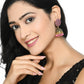 Mominos Fashion Johar Kamal Beautiful Kundan Work Jhumka With Baby Pink Beads - Swadesiicart