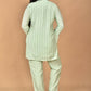 Morchari Women And Hand Embroidery Co-Ords-Green - Swadesiicart