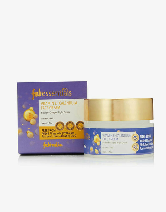 Fabessentials Vitamin E Calendula Night Cream - FabIndia Limited