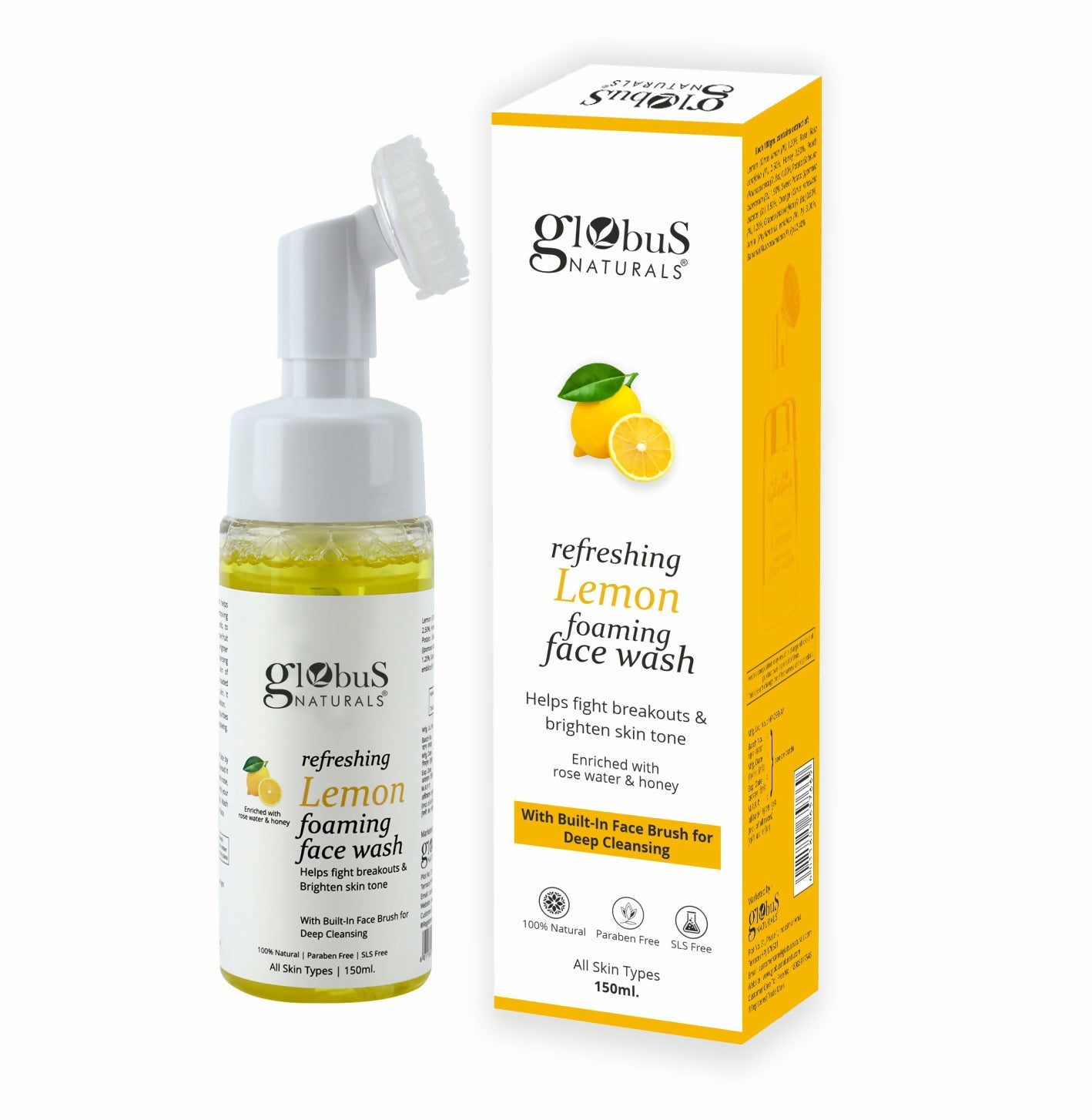 Globus Naturals Brush Lemon Face wash | Swadesiicart
