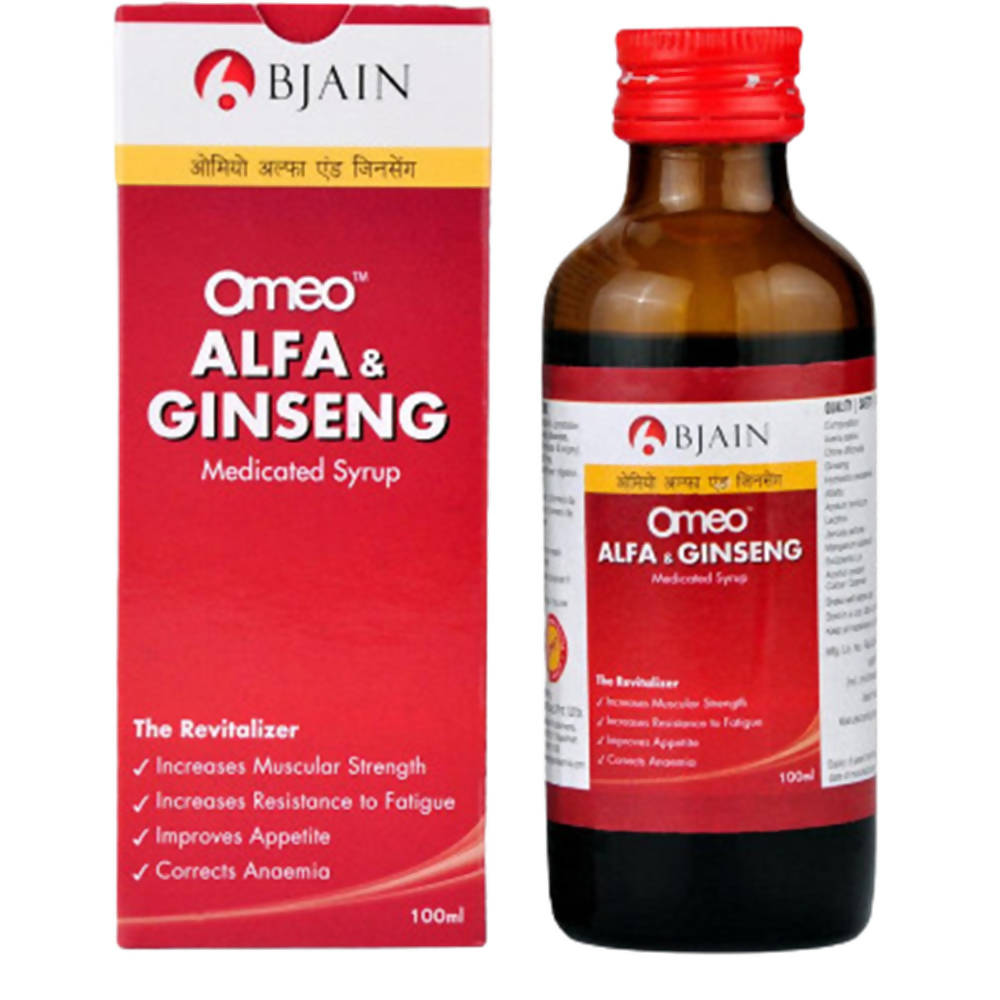 Bjain Homeopathy Omeo Alfa & Ginseng Syrup | Swadesiicart