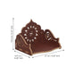 eCraftIndia Brown Decorative Beautiful Wooden Pooja Temple | Swadesiicart