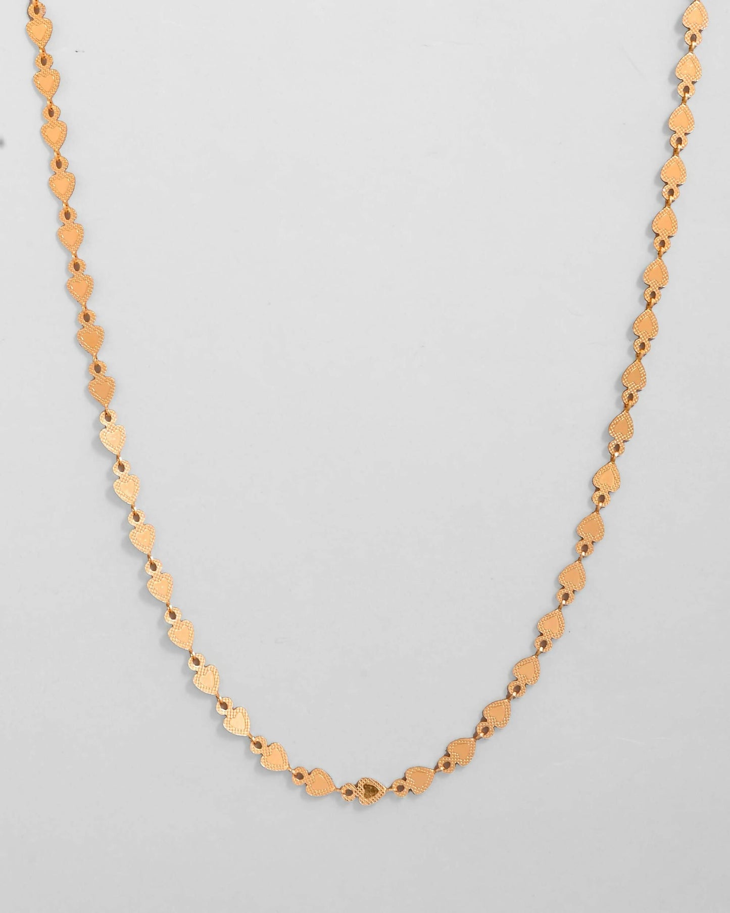 VOJ Gold-Polished Heart Shaped Chan for Women | Swadesiicart